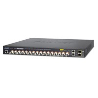 PLANET LRP-1622CS 16-port Coax + 2-port 10/100/1000T + 2-port 100/1000X SFP Long Reach PoE over Coaxial Managed Switch